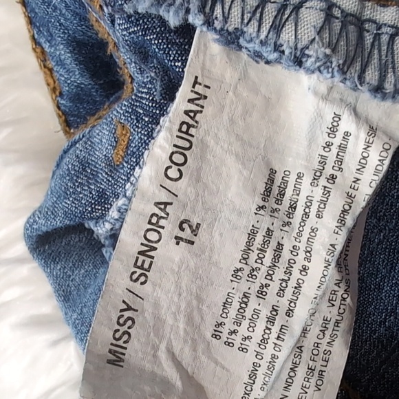 Gloria Vanderbilt Skimmer Denim Capri High Waisted Slimming Jeans Size 12 - Picture 7 of 11